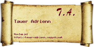 Tauer Adrienn névjegykártya